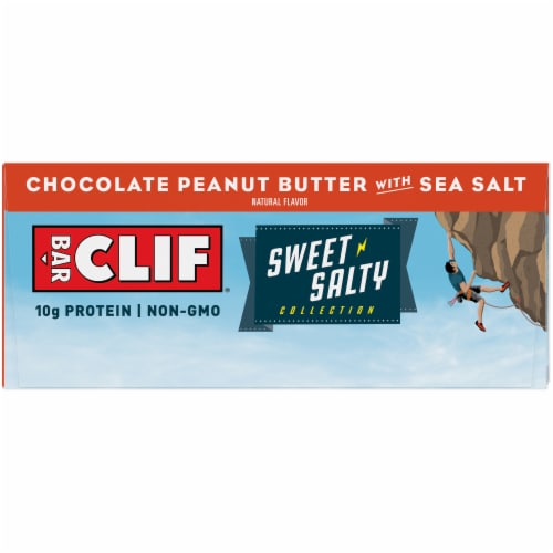 Clif Bar Sweet & Salty Chocolate Peanut Butter with Sea Salt Energy Bars Perspective: back