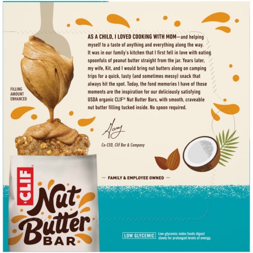 Clif Bar® Organic Nut Butter Coconut & Almond Butter Snack Bars Perspective: back