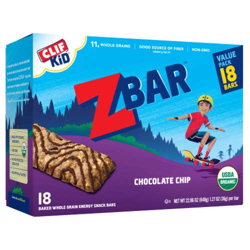 CLIF Kid Zbar® Value Pack Chocolate Chip Granola Bars Perspective: back