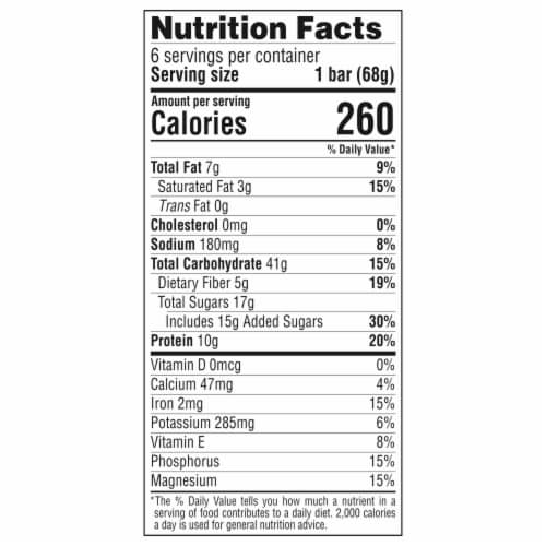 CLIF BAR® Coconut Chocolate Chip Energy Bars Perspective: back