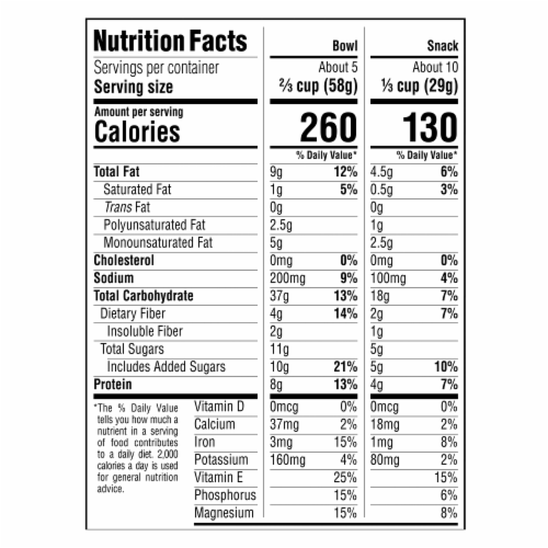 Clif Bar Cinnamon Almond Energy Bars Perspective: back