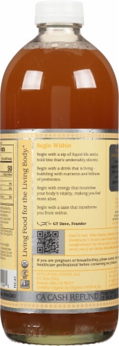 Pure Synergy® Raw Kombucha Perspective: back