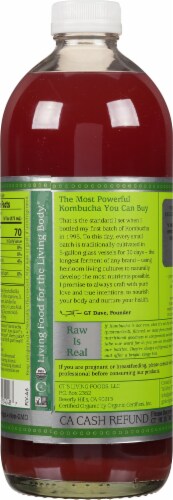 GT's Living Food Kombucha Organic - Watermelon Wonder Perspective: back