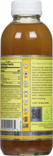 GT's Synergy® Golden Pineapple™ Organic Raw Kombucha Perspective: back