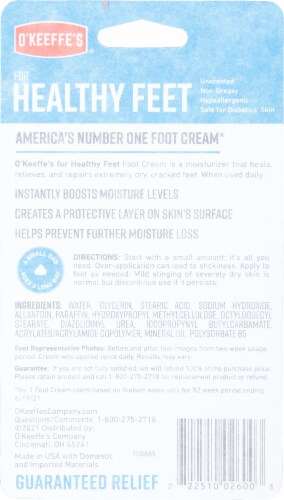 O'Keeffe's® Healthy Feet Foot Cream Perspective: back