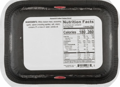 Ukrop's™ Blackened Grilled Chicken Breast Perspective: back