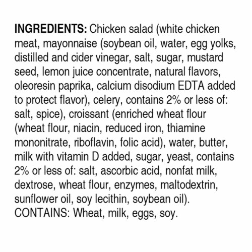 Ukrop's™ Chicken Salad on Croissant Perspective: back
