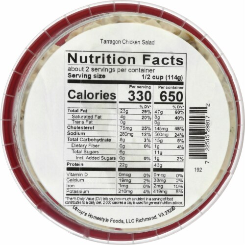 Ukrop's™ Tarragon Chicken Salad Perspective: back