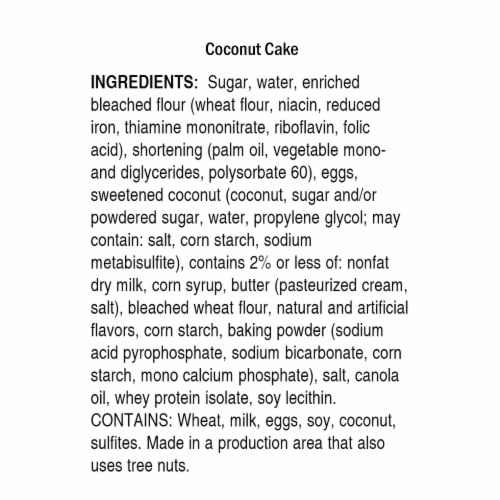 Ukrop's™ Coconut Cake Perspective: back