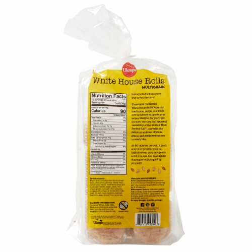 Ukrop's™ Multigrain White House Rolls Perspective: back