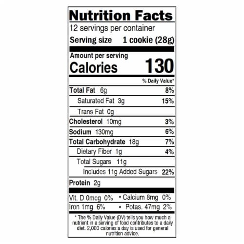 Ukrop's™ Chocolate Chip Cookies Perspective: back