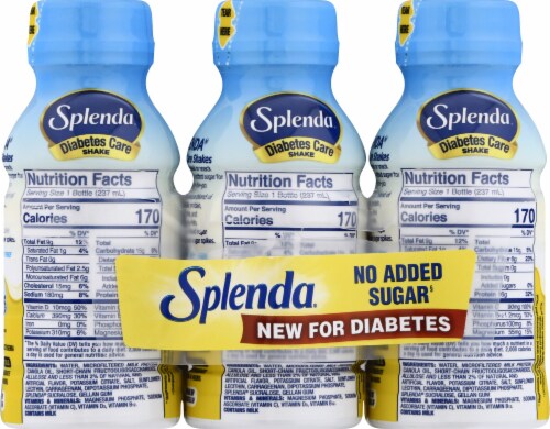 Splenda Diabetes Shake - Vanilla Perspective: back