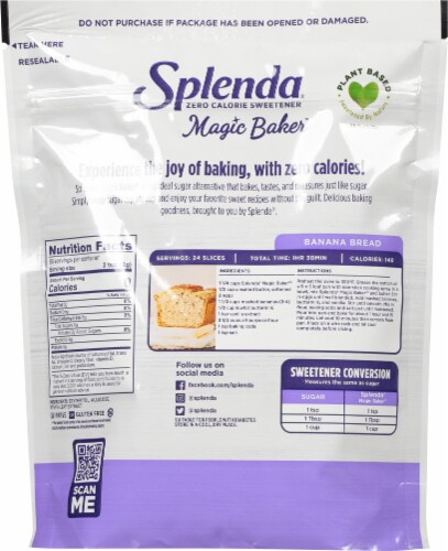 Splenda® Magic Baker Zero Calorie Sweetener Perspective: back