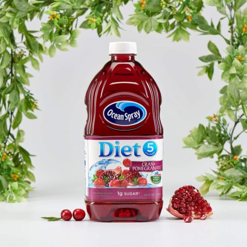 Ocean Spray Diet Cran Pomegranate Juice Drink 64 Ounce Bottle Pack of 32 32 pack Foods Co