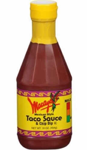 Macayo Mexican Foods Medium Taco Sauce & Chip Dip, 16 Oz (Pack of 20) Perspective: back