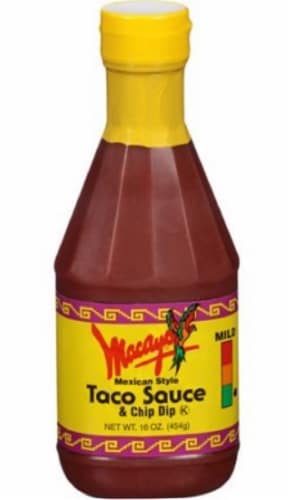 Macayo Mexican Foods Medium Taco Sauce & Chip Dip, 16 Oz (Pack of 48) Perspective: back
