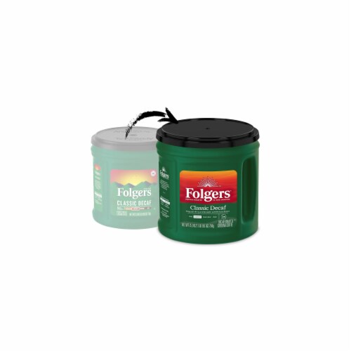Folgers Classic Medium Roast Ground Coffee Decaf 25.9 oz (Pack of 14) Perspective: back