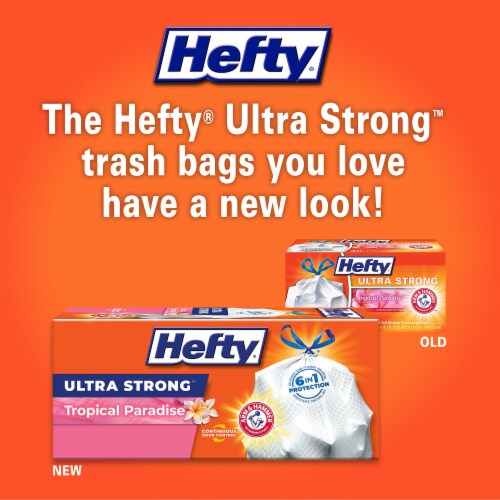 Ultra Strong Tropical Paradise Scent Trash Bags (Pack of 18) Perspective: back