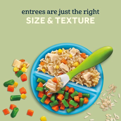 Gerber Yellow Rice and Chicken with Vegetables in Sauce Toddler Food (Pack of 48) Perspective: back