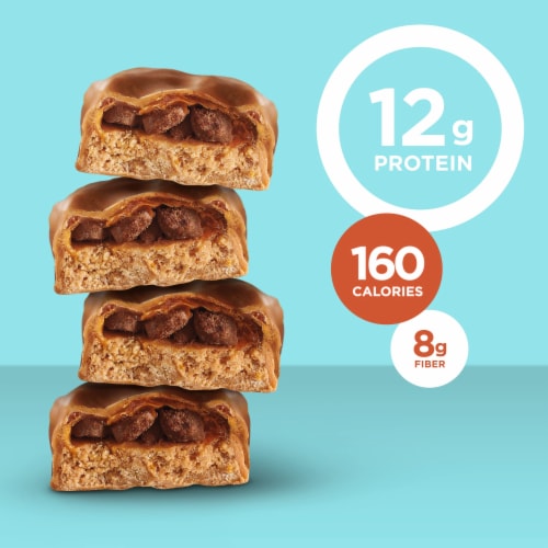 Fiber One Peanut Butter Cocoa Crumble Protein Bars (Pack of 14), 14