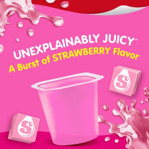 Snack Pack Pink STARBURST Flavored Juicy Gels Cups (Pack of 48) Perspective: back