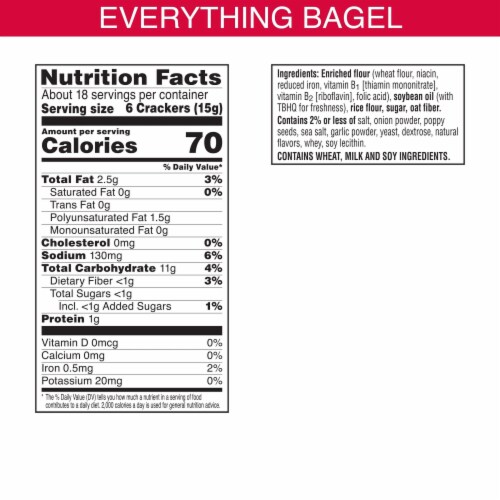 Town House Pita Crackers Everything Flavor Oven Baked Crackers 9.5 oz (Pack of 3) Perspective: back