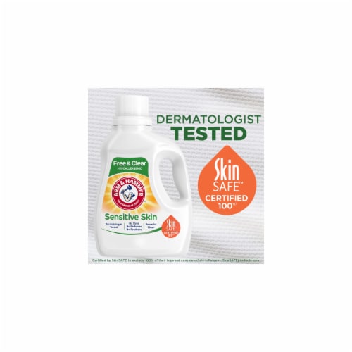 Arm & Hammer Sensitive Liquid Laundry Detergent - Free & Clear (Pack of 10) Perspective: back