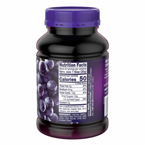 Welch's Concord Grape Jam (Pack of 16) Perspective: back
