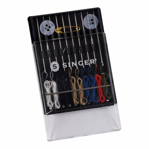 Singer Sew-Quik Threaded Hand Needle Kit- (Pack of 12) Perspective: back