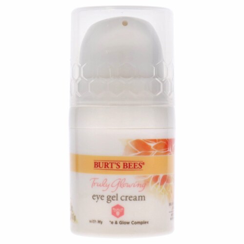 Burts Bees Truly Glowing Eye Gel Cream Unisex 0.5 oz, White (Pack of 4