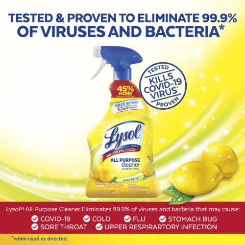 Lysol All Purpose Cleaner Spray Lemon Breeze (Pack of 2), 2 packs Kroger