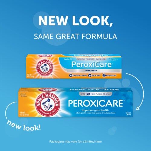 ARM & HAMMER Peroxicare Toothpaste TWIN PACK (Contains Two 6oz Tubes) (Pack of 24) Perspective: back