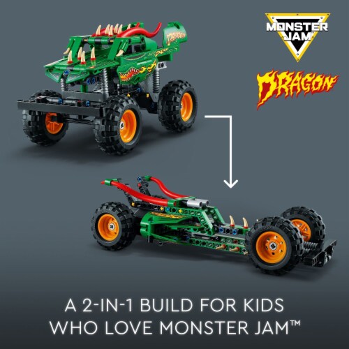 LEGO Technic Monster Jam Dragon 2in1 Monster Truck Toy 42149 Pack