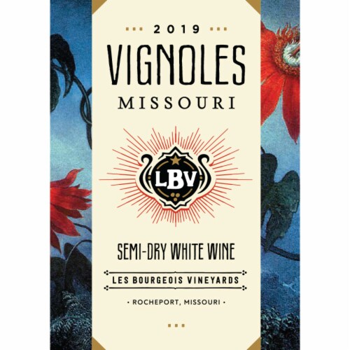 Les Bourgeois Vignoles Semi-Dry White Blend Missouri Wine Perspective: back