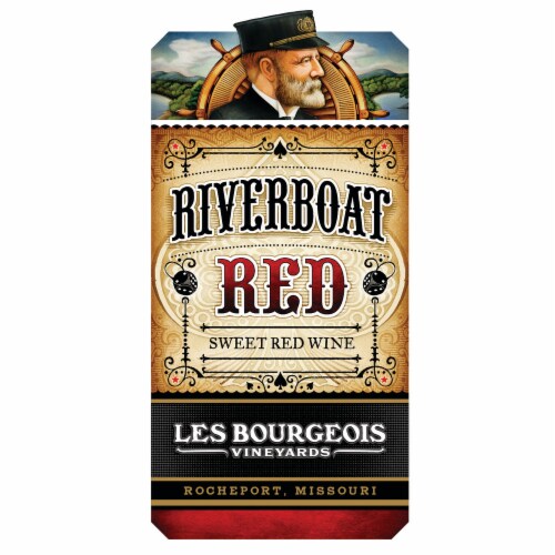 Les Bourgeois Vineyards Riverboat Red Blend Missouri Red Wine Perspective: back