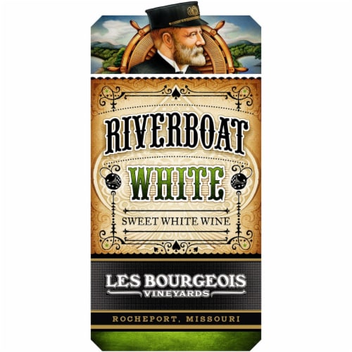 Les Bourgeois Vineyards Riverboat White Blend Missouri Wine Perspective: back