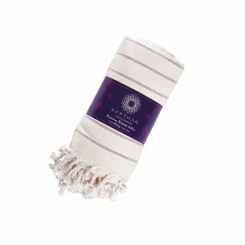 KAFTHAN Textile Gocek Turkish Cotton Single Bath and Beach Towel Perspective: back
