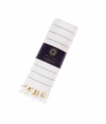 KAFTHAN Textile Gocek Turkish Cotton Single Bath and Beach Towel Perspective: back