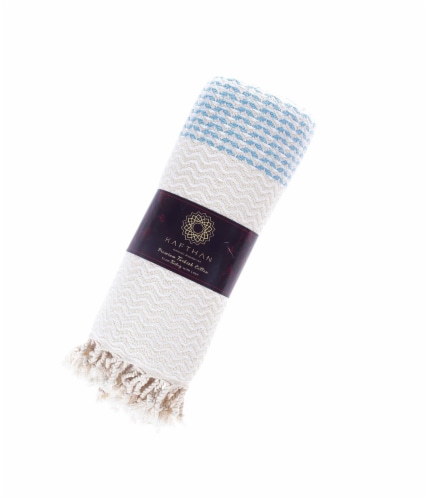 KAFTHAN Textile Armoni Turkish Cotton Single Bath and Beach Towel Perspective: back