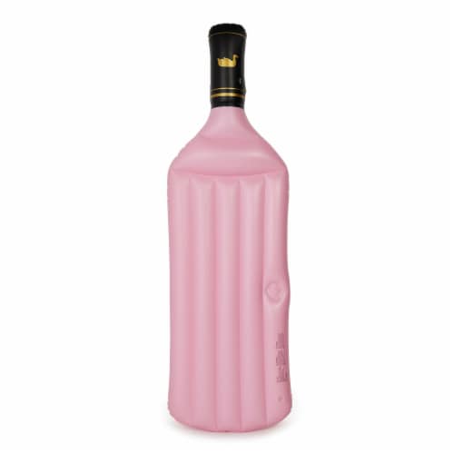 Swimline 90654 Giant Inflatable 94 Rosè Wine Bottle Pool Float Raft Mat, Pink Perspective: back