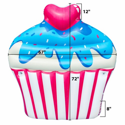 Large Cupcake Dessert Swimming Pool Water Float Inflatable Beach Toy Party Raft Large Cupcake Dessert Swimming Pool Water Float Inflatable Beach Toy Party Raft