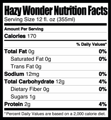 Lagunitas Hazy Wonder IPA Craft Beer Cans Perspective: back