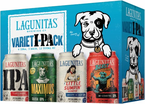 Lagunitas IPA Craft Beer Variety Pack Cans Perspective: back