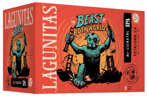 Lagunitas Brewing Co The Beast Both Worlds Coastal IPA Perspective: back
