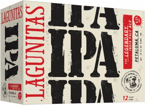 Lagunitas, IPA India Pale Ale, Craft Beer, Cans Perspective: back