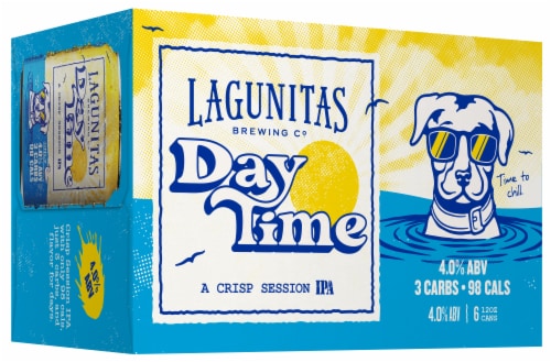 Lagunitas DayTime IPA Craft Beer Cans Perspective: back