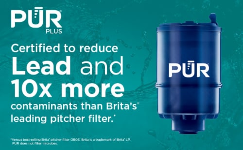 Pur® Blue MineralClear Replacement Water Filter Perspective: back
