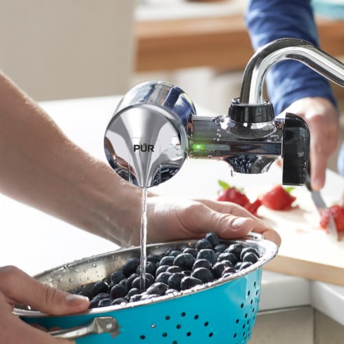 Pur® Plus Chrome Faucet Filtration System Perspective: back