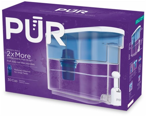 PUR 2 Stage Water Filter Dispenser - Blue Perspective: back