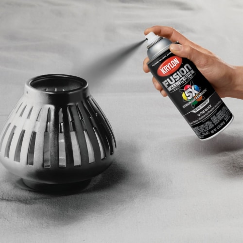 Krylon® Gloss Paint & Primer - Black Perspective: back